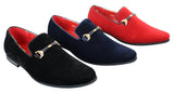 Sapatos masculinos sem cadarço com fivela