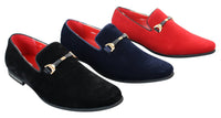 Sapatos masculinos sem cadarço com fivela