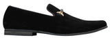 Sapatos masculinos sem cadarço com fivela