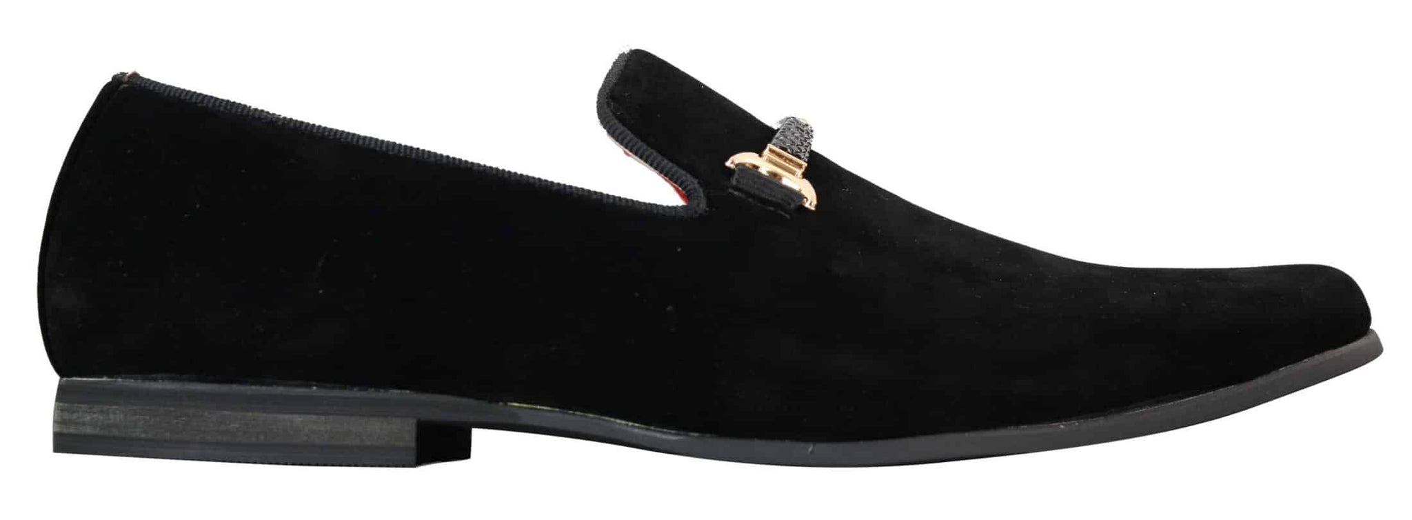 Sapatos masculinos sem cadarço com fivela