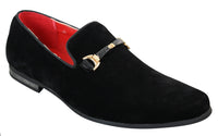 Sapatos masculinos sem cadarço com fivela