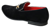 Sapatos masculinos sem cadarço com fivela