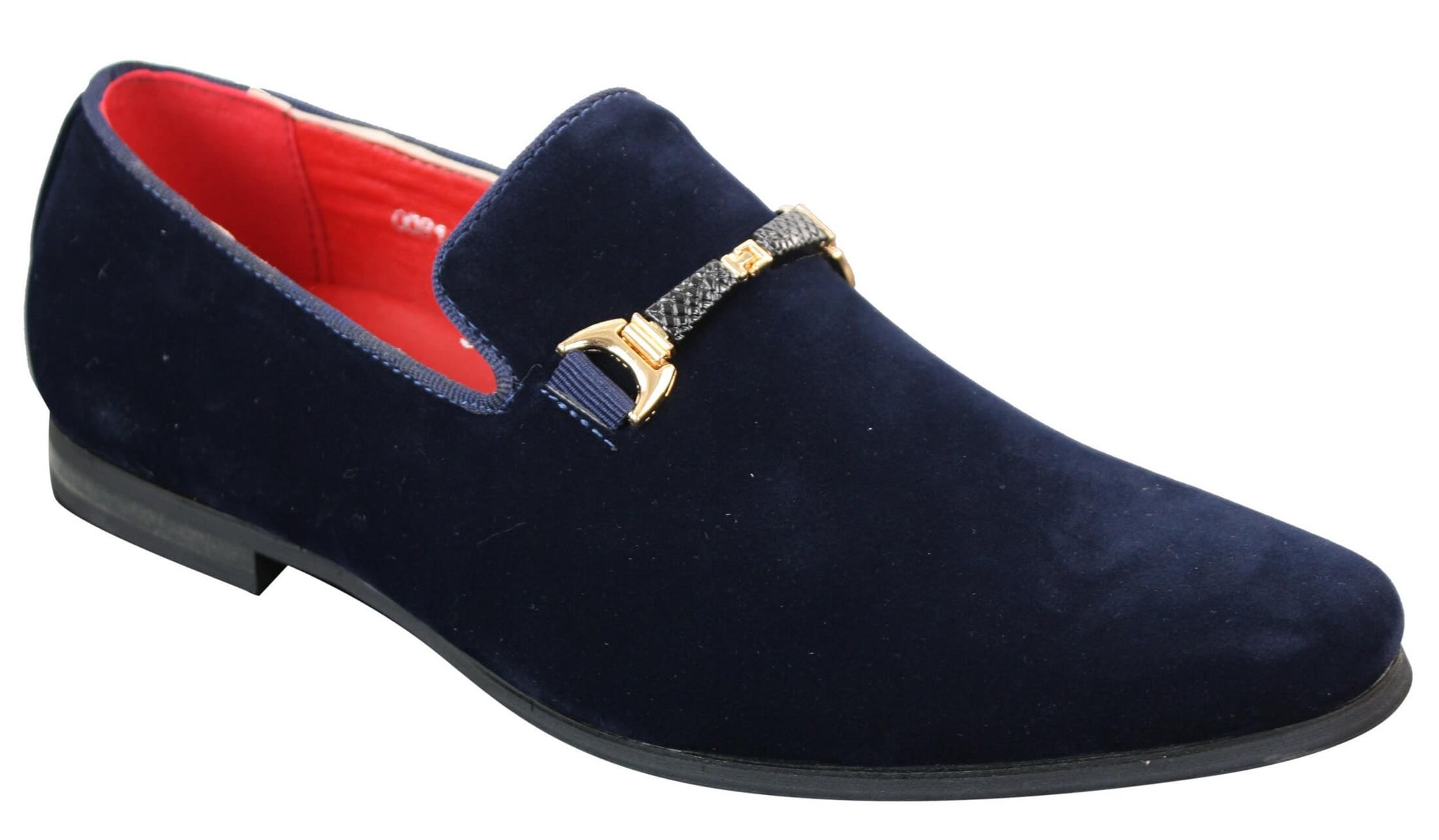 Sapatos masculinos sem cadarço com fivela