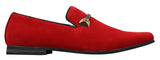 Sapatos masculinos sem cadarço com fivela