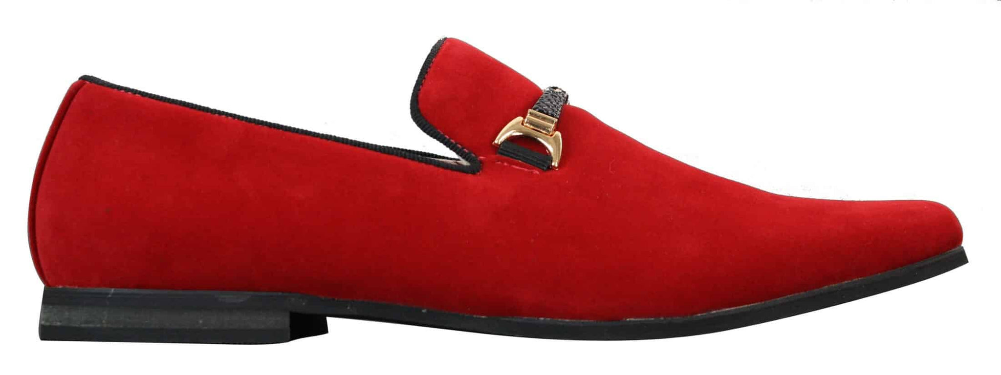 Sapatos masculinos sem cadarço com fivela