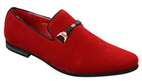 Sapatos masculinos sem cadarço com fivela
