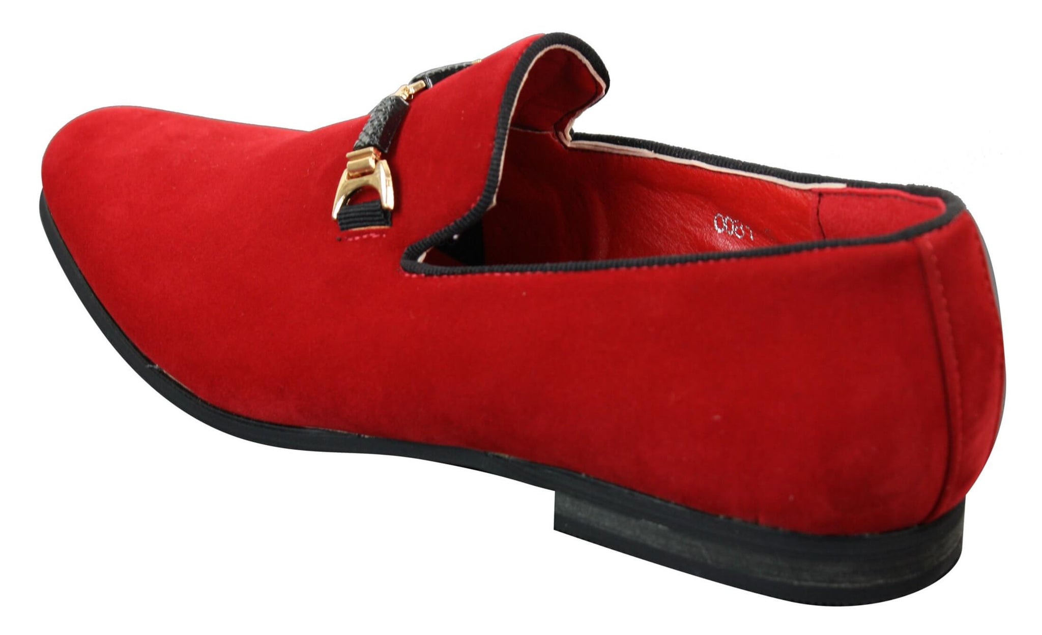 Sapatos masculinos sem cadarço com fivela