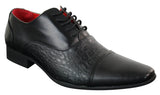 Sapatos masculinos de couro PU envernizado preto brilhante