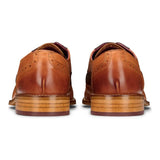 Sapatos Brogue masculinos em tons de bege, azul marinho, marrom e vermelho, com cadarço, estilo clássico vintage, para ocasiões formais, em couro legítimo.
