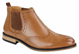 Botas Brogue Masculinas Sem Cadarço