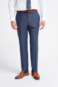 Bond - Calças xadrez azul-marinho para homem