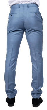 Charles - Calças de verão azul-claro masculinas