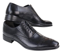 Sapatos Brogue Pretos Clássicos Masculinos