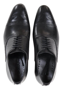 Sapatos Brogue Pretos Clássicos Masculinos