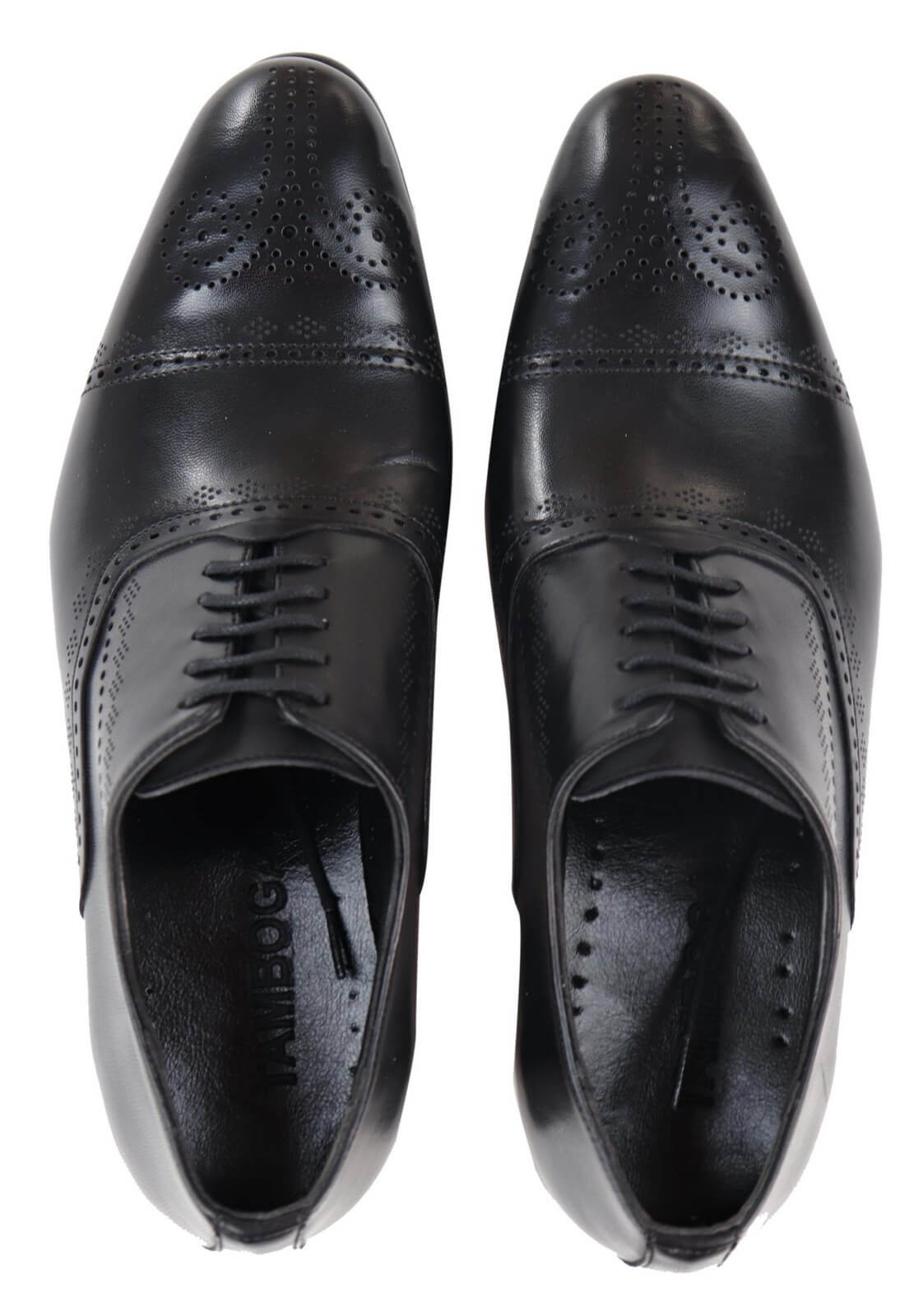 Sapatos Brogue Pretos Clássicos Masculinos