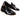 Sapatos masculinos de verniz preto com borla