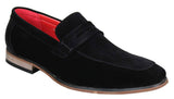 Fiorello 1807 - Sapatos masculinos de camurça sintética, estilo mocassim clássico com design italiano.