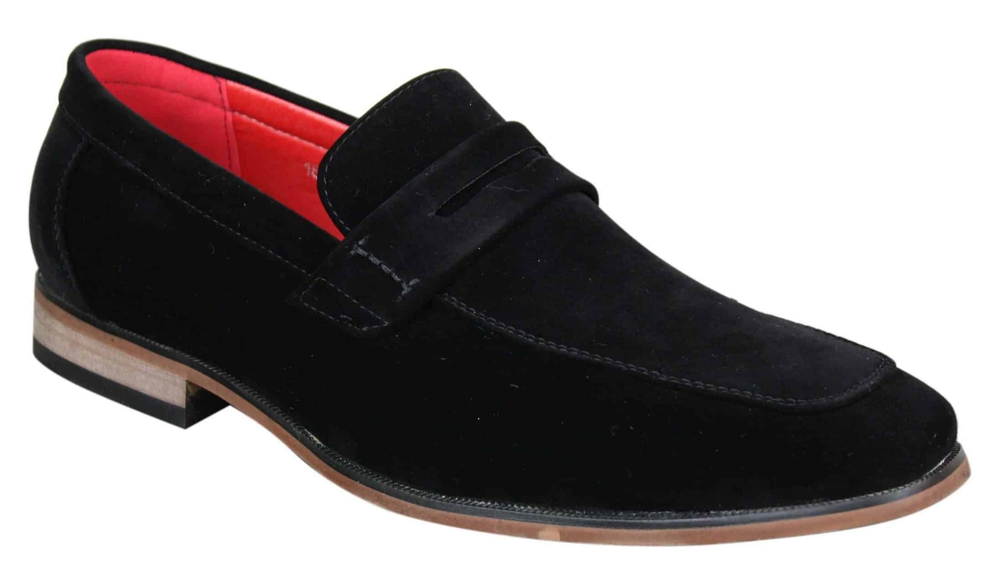 Fiorello 1807 - Sapatos masculinos de camurça sintética, estilo mocassim clássico com design italiano.