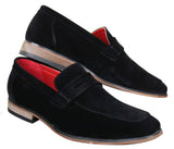 Fiorello 1807 - Sapatos masculinos de camurça sintética, estilo mocassim clássico com design italiano.