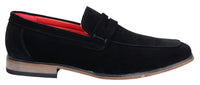 Fiorello 1807 - Sapatos masculinos de camurça sintética, estilo mocassim clássico com design italiano.