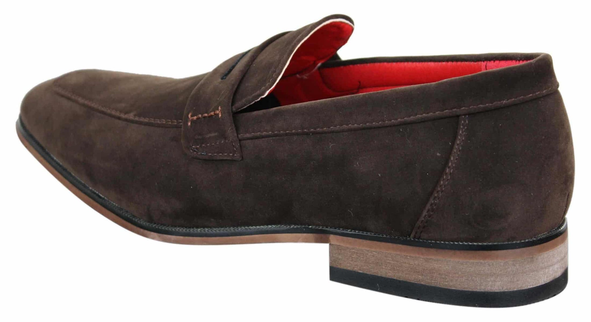 Fiorello 1807 - Sapatos masculinos de camurça sintética, estilo mocassim clássico com design italiano.