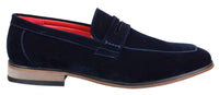 Fiorello 1807 - Sapatos masculinos de camurça sintética, estilo mocassim clássico com design italiano.