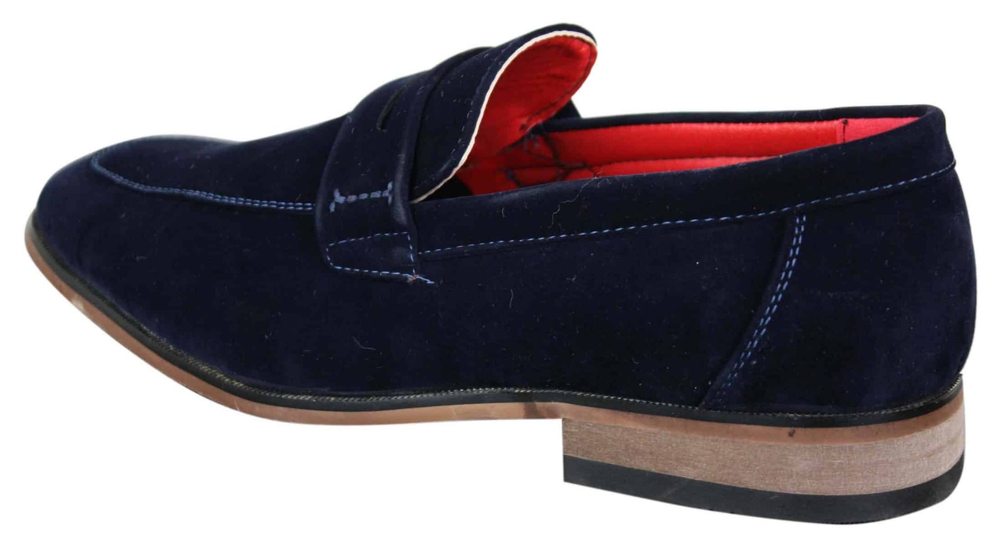 Fiorello 1807 - Sapatos masculinos de camurça sintética, estilo mocassim clássico com design italiano.