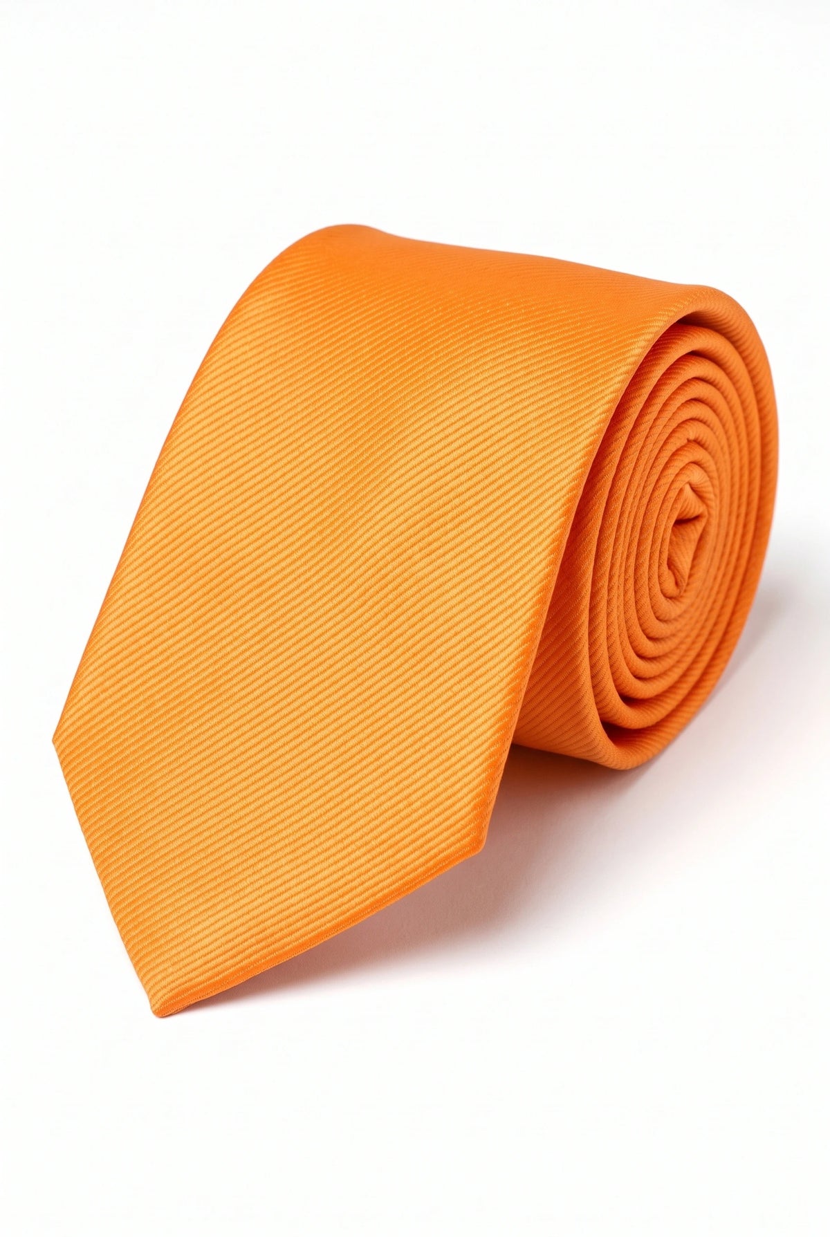 Gravata masculina slim laranja de 6 cm de largura
