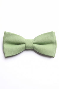 Gravata borboleta masculina verde sálvia