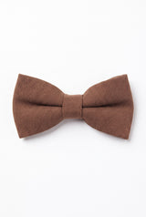 Gravata borboleta dupla marrom masculina