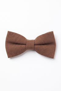 Gravata borboleta dupla marrom masculina