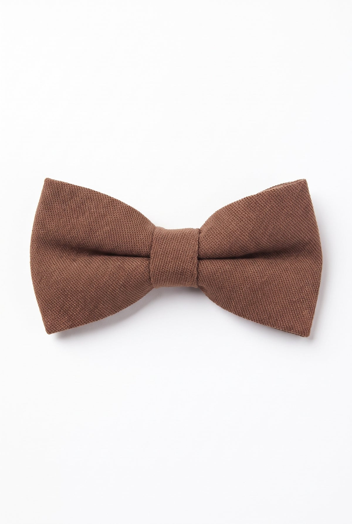 Gravata borboleta dupla marrom masculina