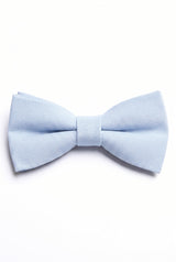 Gravata borboleta dupla camada azul-clara masculina