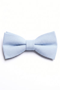 Gravata borboleta dupla camada azul-clara masculina