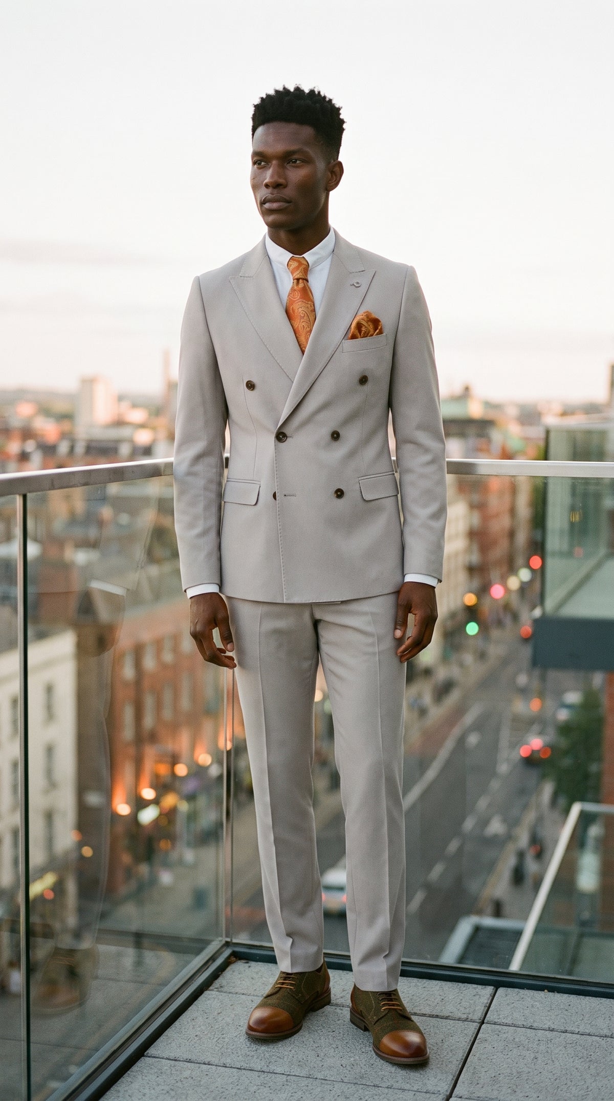 Look #660 styled with Mayfair - Terno Masculino Stone de 2 Peças com Abotoamento Duplo