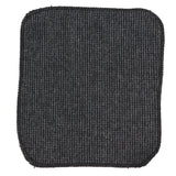 281 - Gravata e lenço de bolso masculinos em lã tweed espinha de peixe cor carvão, 5 cm (2")