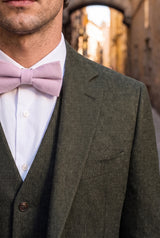 Gravata borboleta lisa lilás masculina