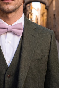 Gravata borboleta lisa lilás masculina