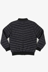 Jaqueta Bomber Masculina Preta Acolchoada Leve com Zíper