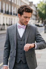 Gravata borboleta lisa lilás masculina