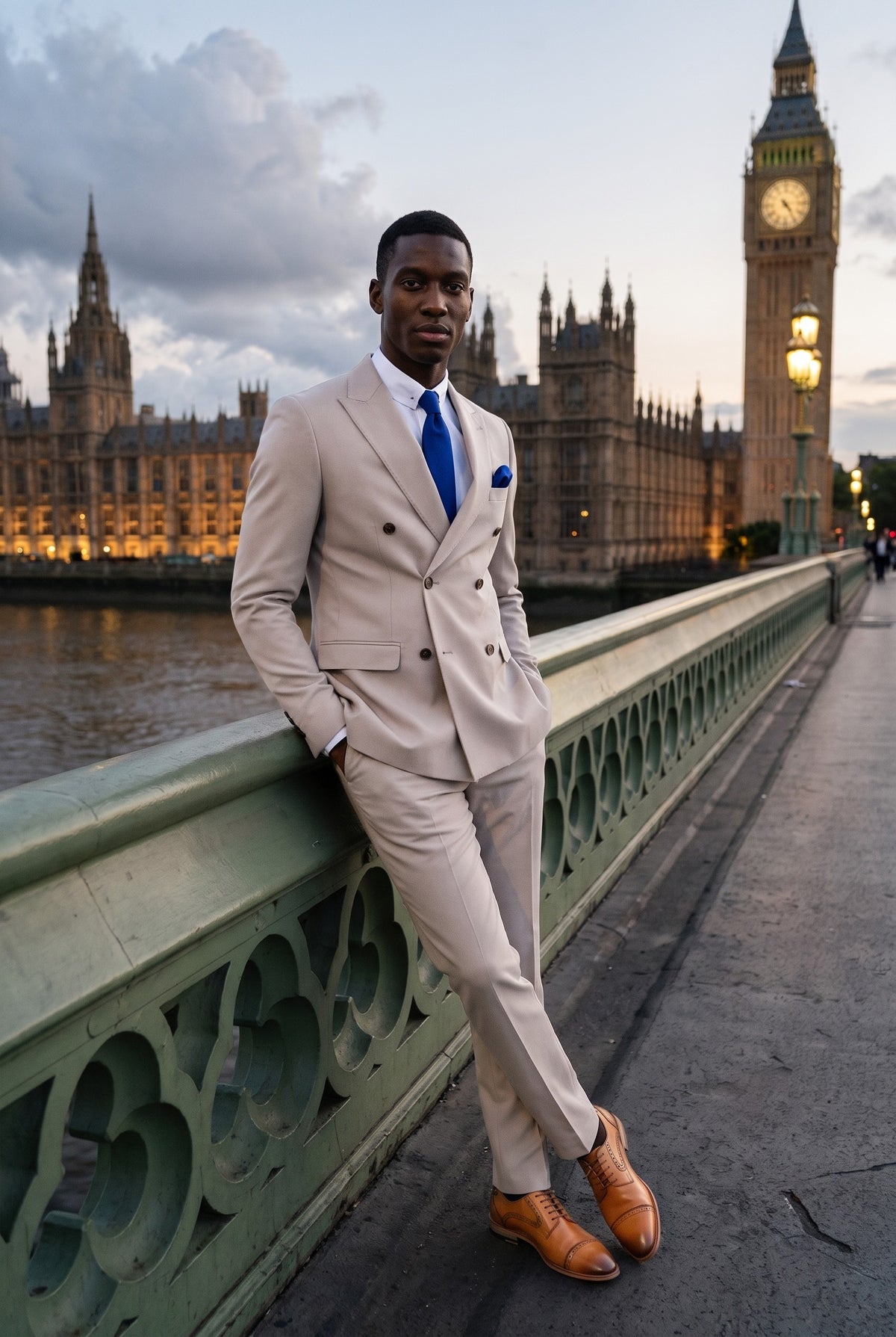 Look #658 styled with Mayfair - Terno Masculino Stone de 2 Peças com Abotoamento Duplo
