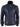 Jaqueta masculina de couro legítimo com gola alta para o outono - Cor azul-marinho