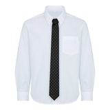 Terno preto de 5 peças para menino: blazer, colete, camisa, gravata e calça para casamento e funeral.
