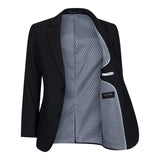 Terno preto de 5 peças para menino: blazer, colete, camisa, gravata e calça para casamento e funeral.