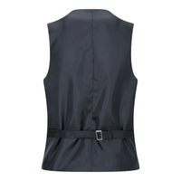 Terno preto de 5 peças para menino: blazer, colete, camisa, gravata e calça para casamento e funeral.