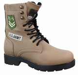 Botas de cano curto estilo exército americano para homem