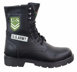 Botas de cano curto estilo exército americano para homem