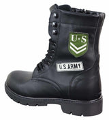 Botas de cano curto estilo exército americano para homem