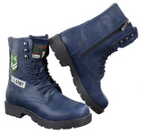 Botas de cano curto estilo exército americano para homem