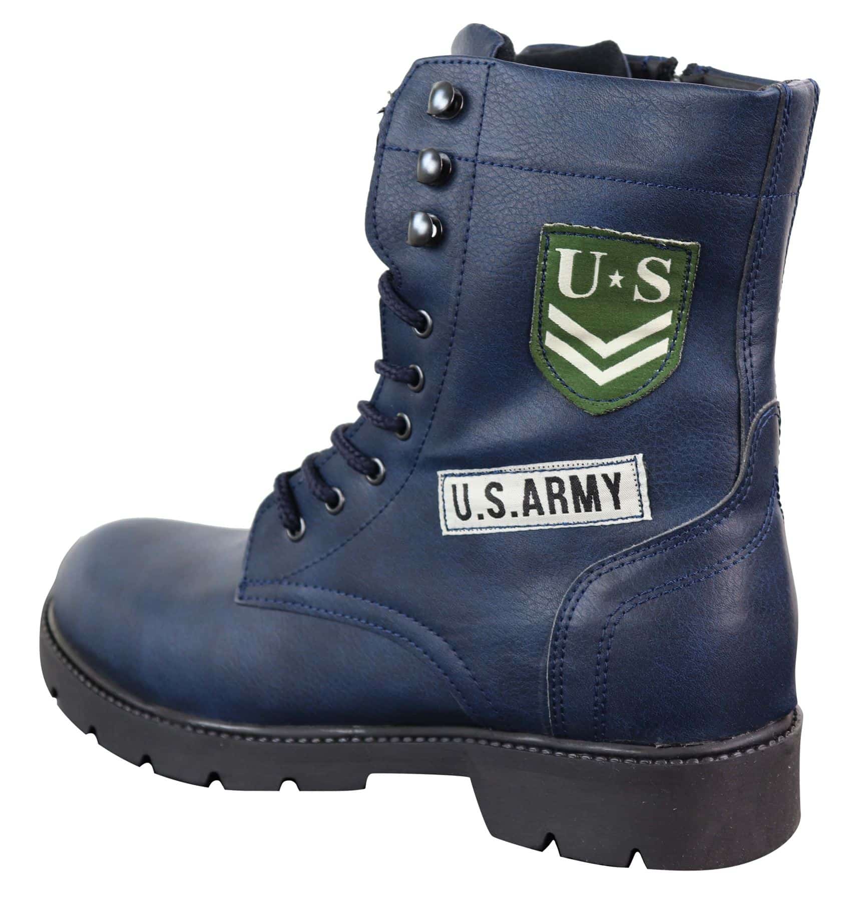 Botas de cano curto estilo exército americano para homem
